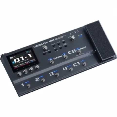Boss GX-100 Guitar Effects Processor Powerful tone tools in a compact guitar/bass processor with a colour touch display
