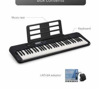 Casio CT-S300 Casiotone 61-Key Touch Sensitive Portable Keyboard with Piano tones, Black