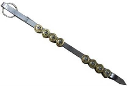 Steel/ Silver Chimta Instrument for Puja /Kirtan/Bhangra Indian Musical Instrument